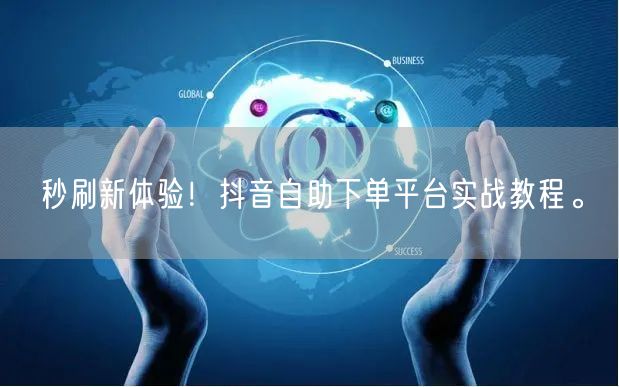秒刷新体验！抖音自助下单平台实战教程。